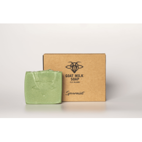 Spearmint: Refreshing Goat Milk Soap Bar -(Available in 50g & 100g)
