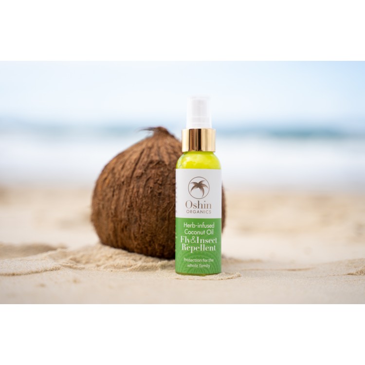 Natural Herb-Infused Organic Coconut Fly and Insect Repellent